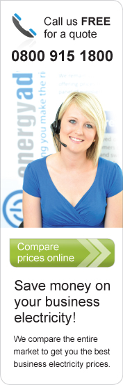 Call us FREE for a quote 0800 915 1800. Save money on your business electricity! We compare the entire market to get you the best business electricity prices. 