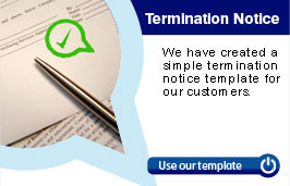 Business electricity and business gas termination notice